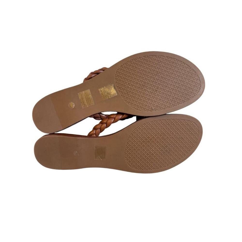 Tory Burch Benton Braided Leather Slide Sandal Brown Women size 10 - Picture 5 of 5